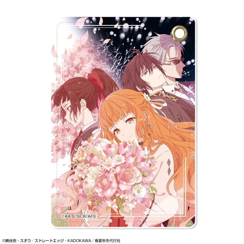 『春夏秋冬代行者 春の舞』 レザーパスケース デザイン09(集合)