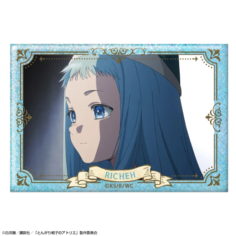 「とんがり帽子のアトリエ」 ホログラム缶バッジ デザイン18(リチェ)