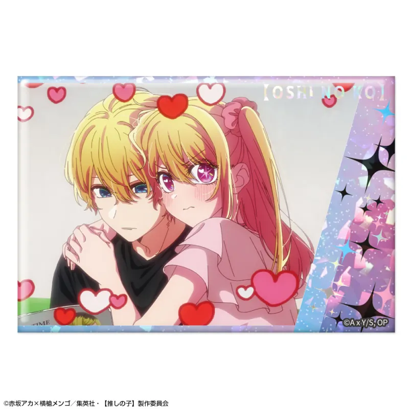 【推しの子】 ホログラム缶バッジ Ver.6 デザイン10(アクア&ルビー)