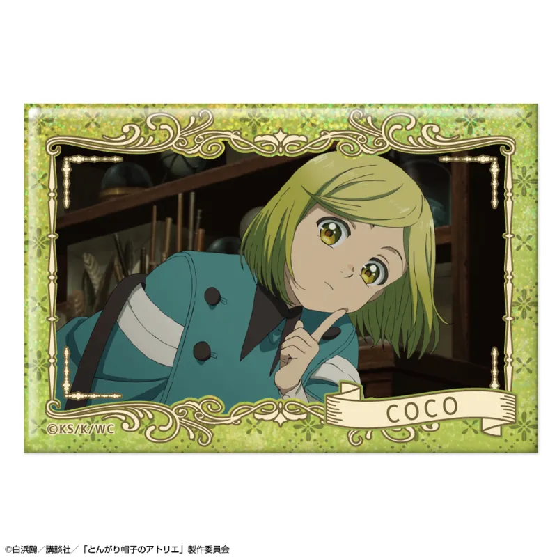 「とんがり帽子のアトリエ」 ホログラム缶バッジ Ver.2 デザイン01(ココ/A)