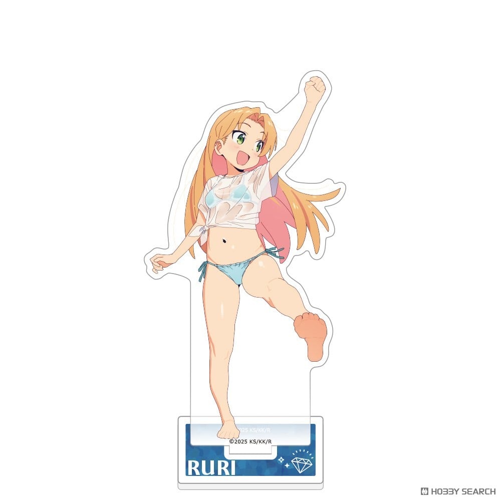 瑠璃の宝石 描き下ろしアクリルスタンド（谷川瑠璃／水遊び） 4