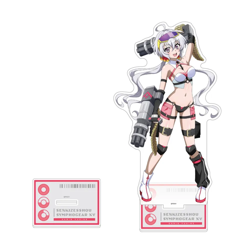 戦姫絶唱シンフォギアXV　描き下ろし特大アクリルスタンド（クリス／サイバーミリタリー）