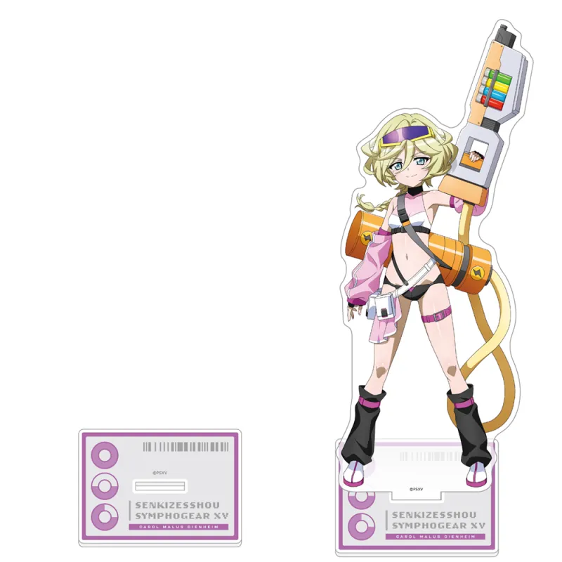 戦姫絶唱シンフォギアXV　描き下ろし特大アクリルスタンド（キャロル／サイバーミリタリー）