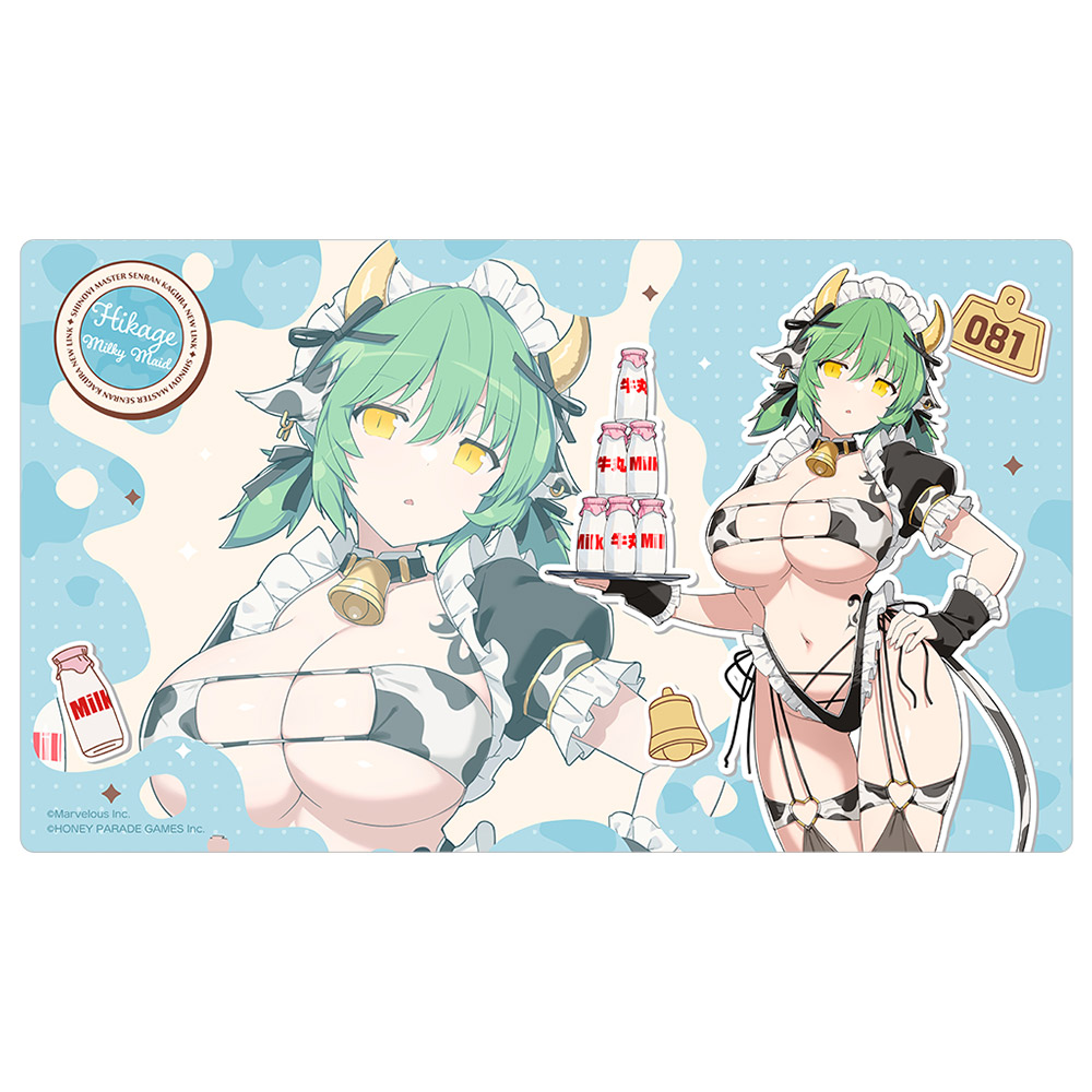 シノビマスター 閃乱カグラ NEW LINK 描き下ろしラバーマット（日影／ミルキーメイド） 2