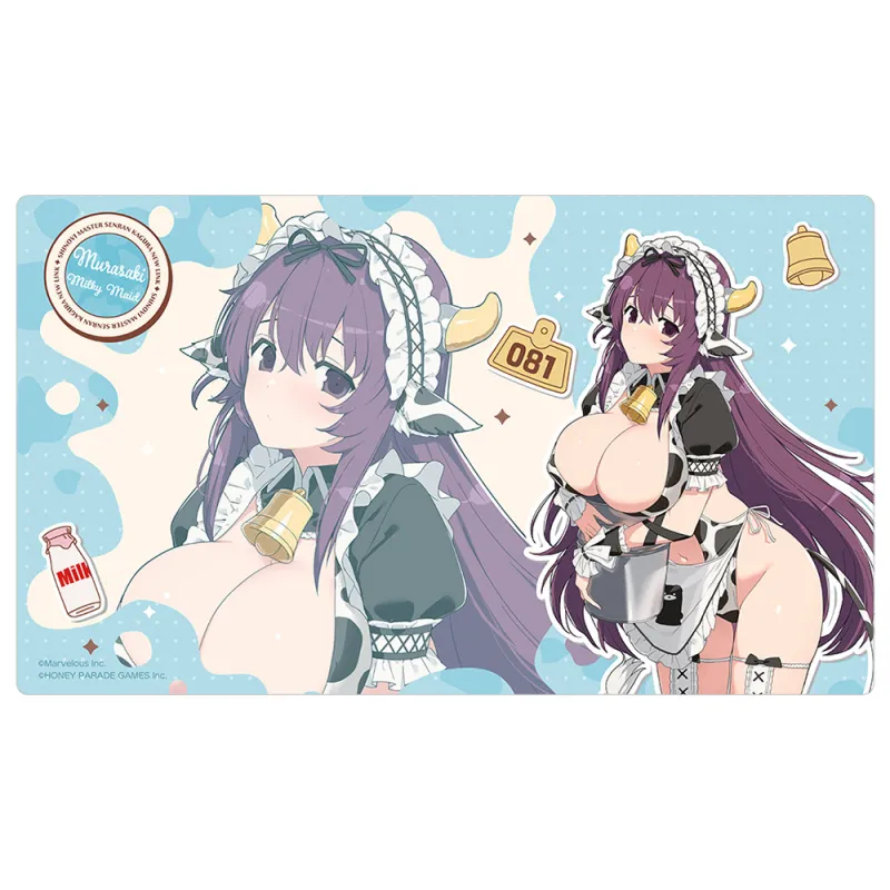 シノビマスター 閃乱カグラ NEW LINK 描き下ろしラバーマット（紫／ミルキーメイド）