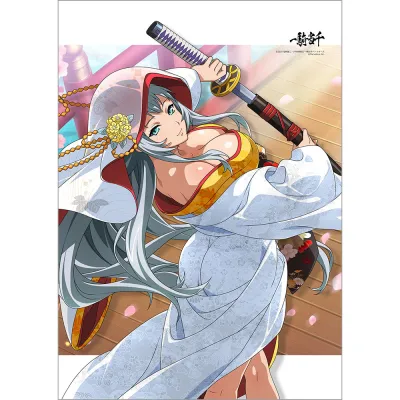 一騎当千 B2タペストリー(趙雲子龍/白無垢の美相)Wスエード