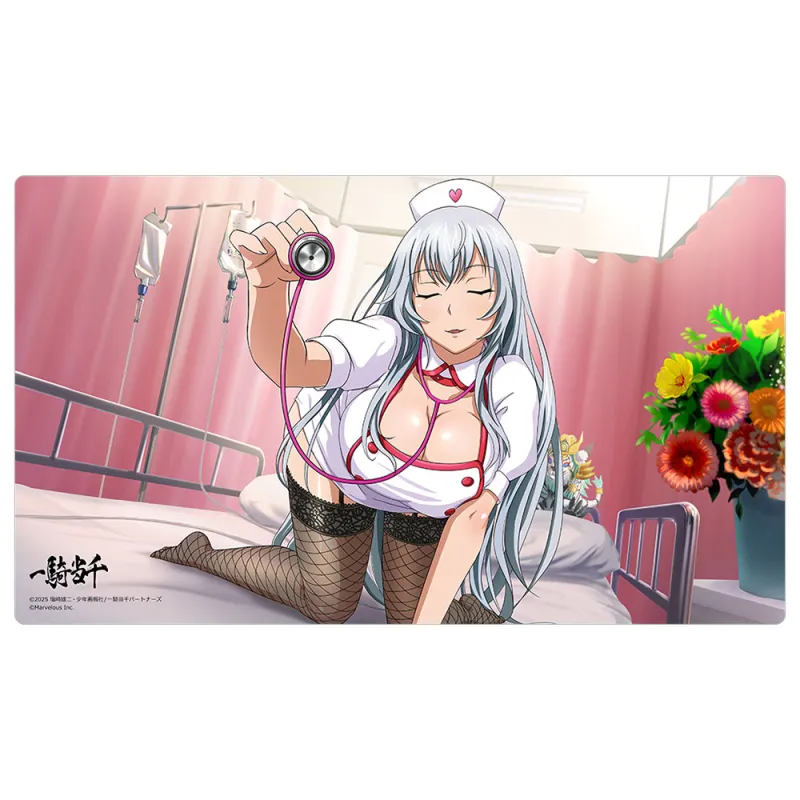 一騎当千 ラバーマット(趙雲子龍/白衣の剣士)