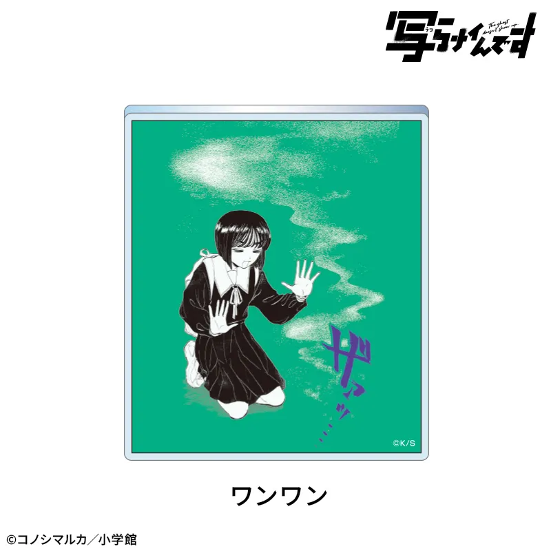【写らナイんです】除霊スタンド付きアクリルバッジ:ワンワン