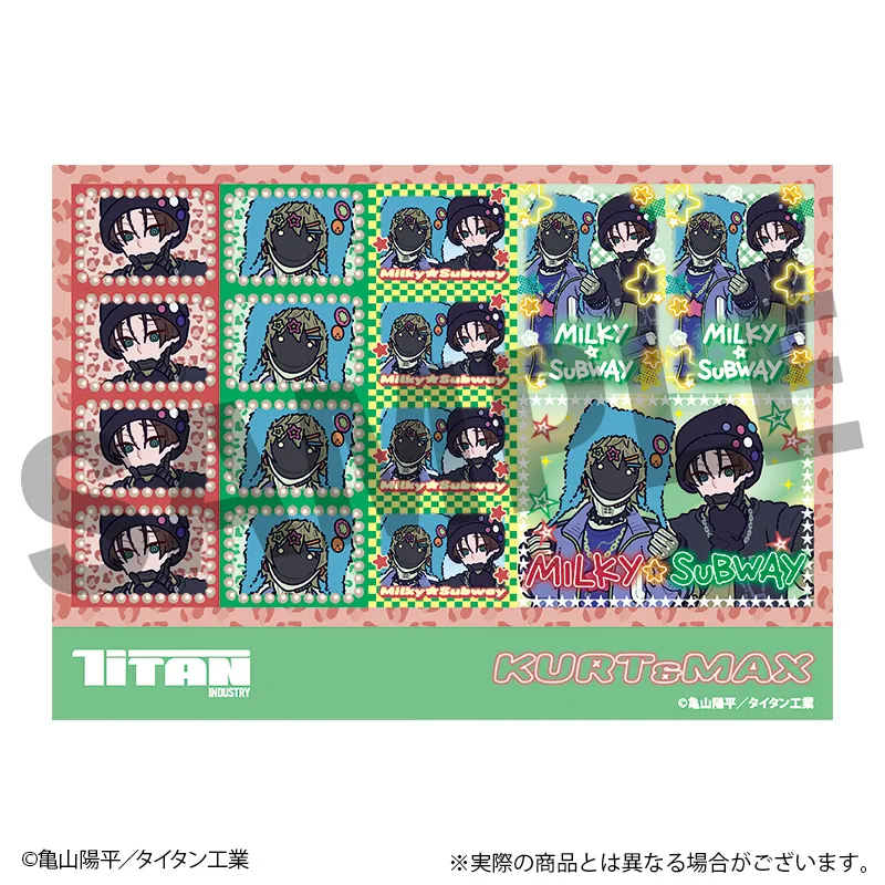 銀河特急 ミルキー☆サブウェイ　プリントシール（同柄2枚入り） カート＆マックス