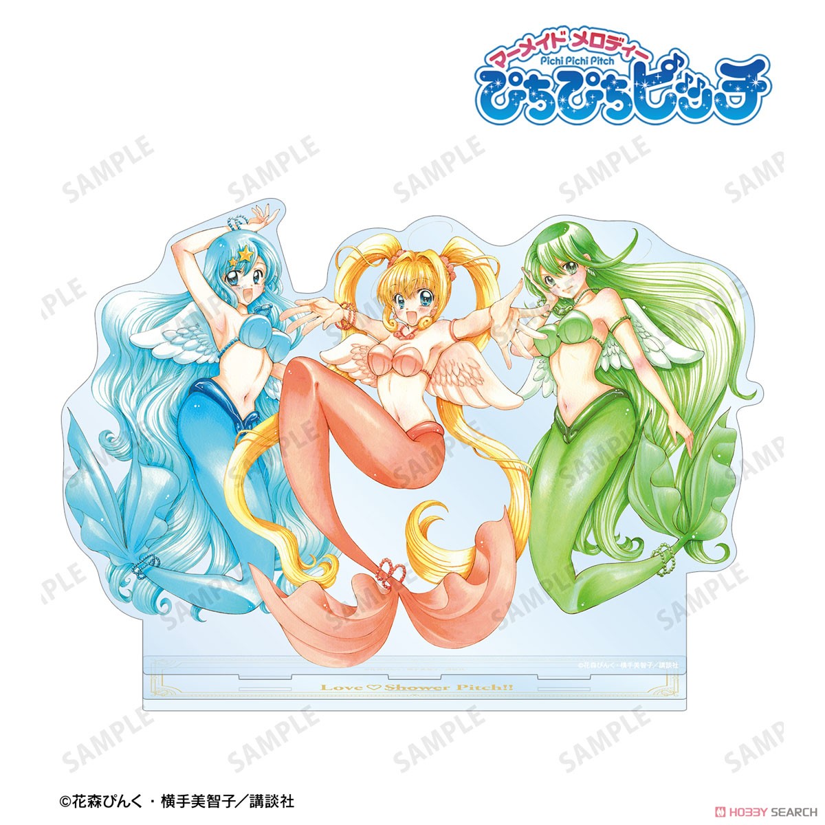 花森ぴんく先生 描き下ろし 集合 羽を纏ったマーメイドver. BIGアクリルスタンド 2