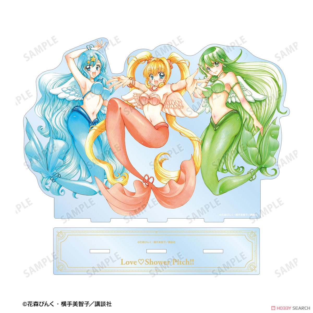 花森ぴんく先生 描き下ろし 集合 羽を纏ったマーメイドver. BIGアクリルスタンド 3
