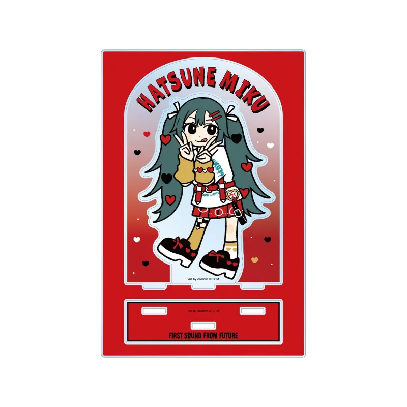 描き下ろし 初音ミク ハート デフォルメver. Art by coalowl パーツ付きBIGアクリルスタンド ver.A