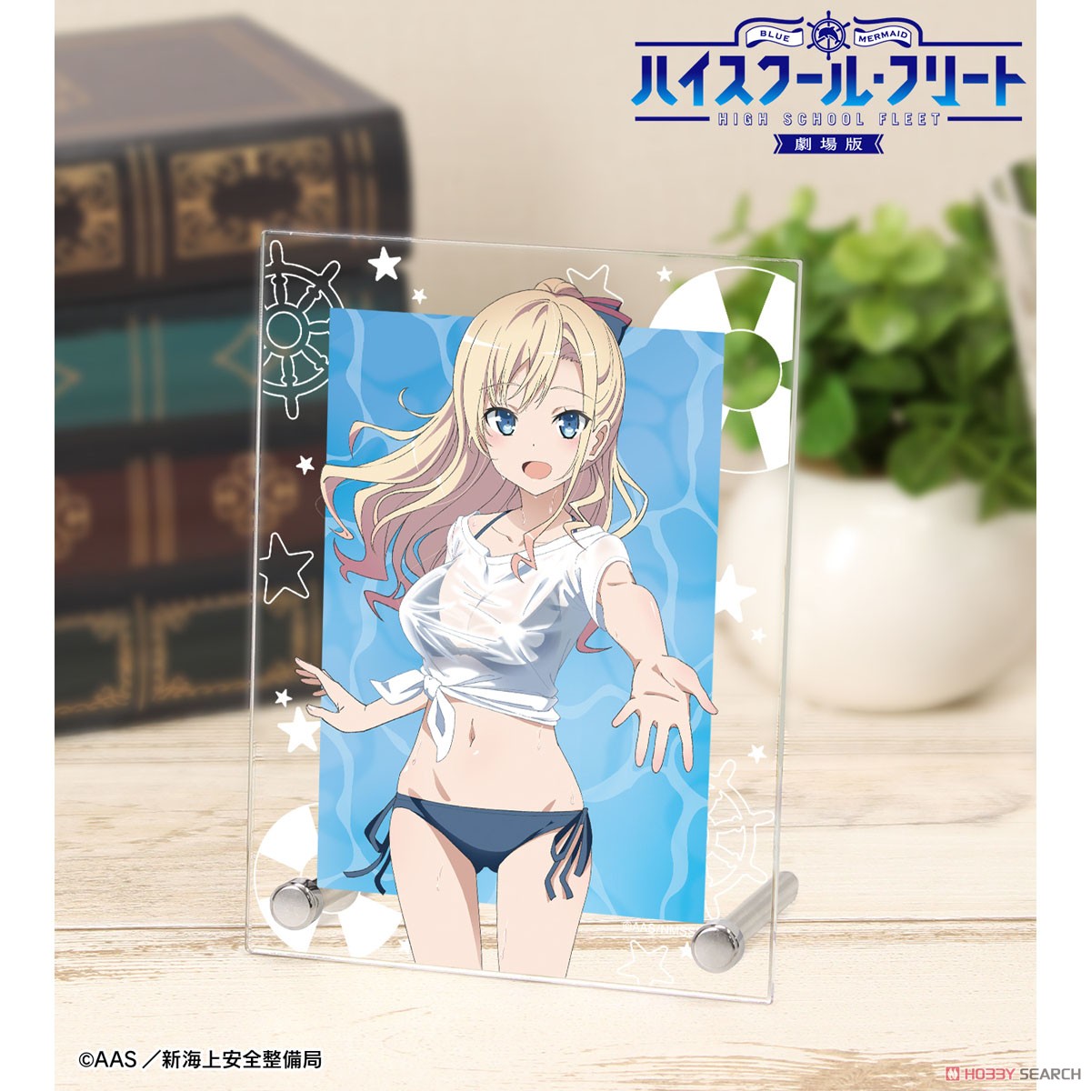 描き下ろし ヴィルヘルミーナ 海辺ver. A6アクリルパネル 2