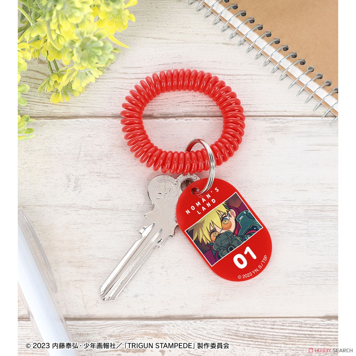 ヴァッシュ・ザ・スタンピード ゆるコマ ロッカーキー風アクリルキーホルダー ver.A 3