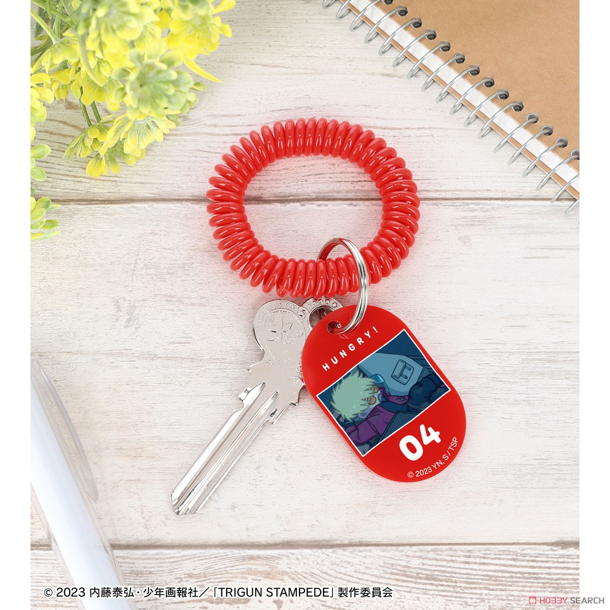 ヴァッシュ・ザ・スタンピード ゆるコマ ロッカーキー風アクリルキーホルダー ver.B 3