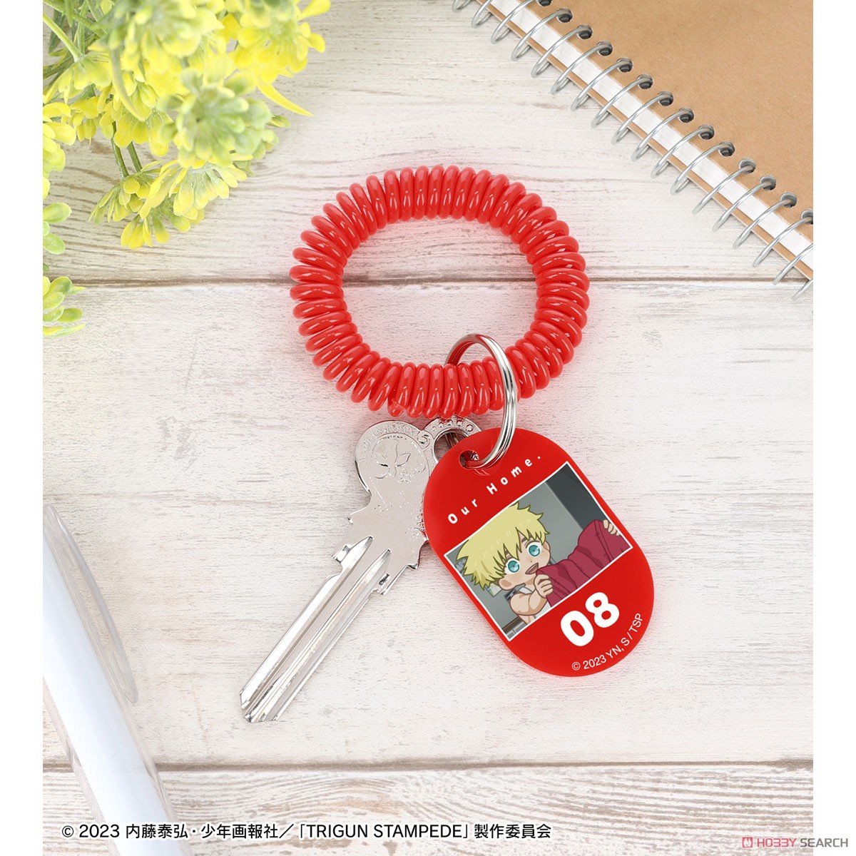 ヴァッシュ・ザ・スタンピード ゆるコマ ロッカーキー風アクリルキーホルダー ver.C 3