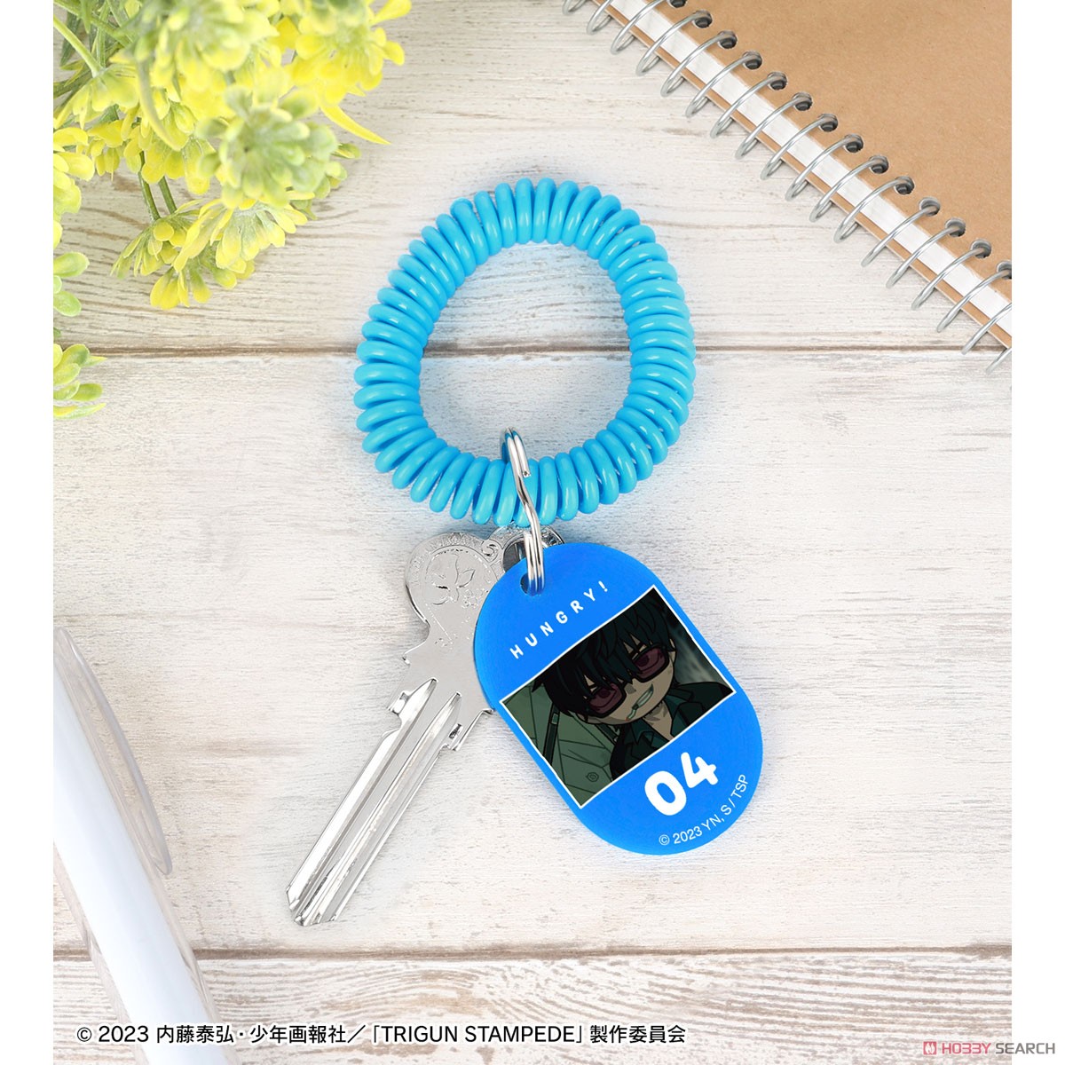 ニコラス・D・ウルフウッド ゆるコマ ロッカーキー風アクリルキーホルダー ver.A 3