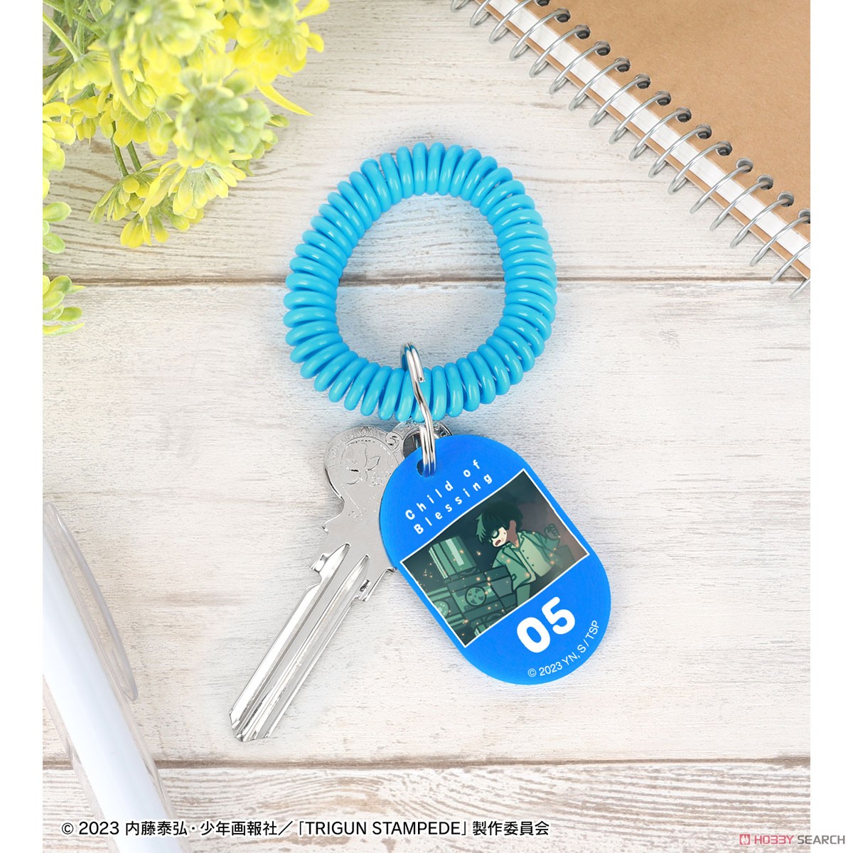 ニコラス・D・ウルフウッド ゆるコマ ロッカーキー風アクリルキーホルダー ver.B 3
