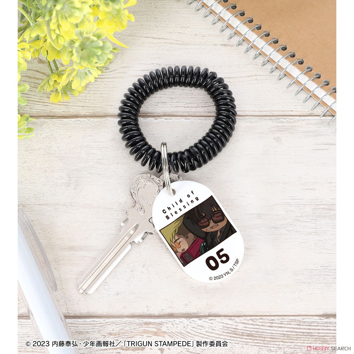 ヴァッシュ&ニコラス ゆるコマ ロッカーキー風アクリルキーホルダー ver.A 3