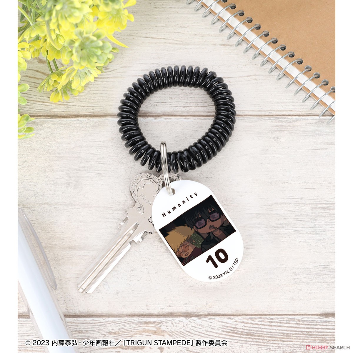 ヴァッシュ&ニコラス ゆるコマ ロッカーキー風アクリルキーホルダー ver.B 3