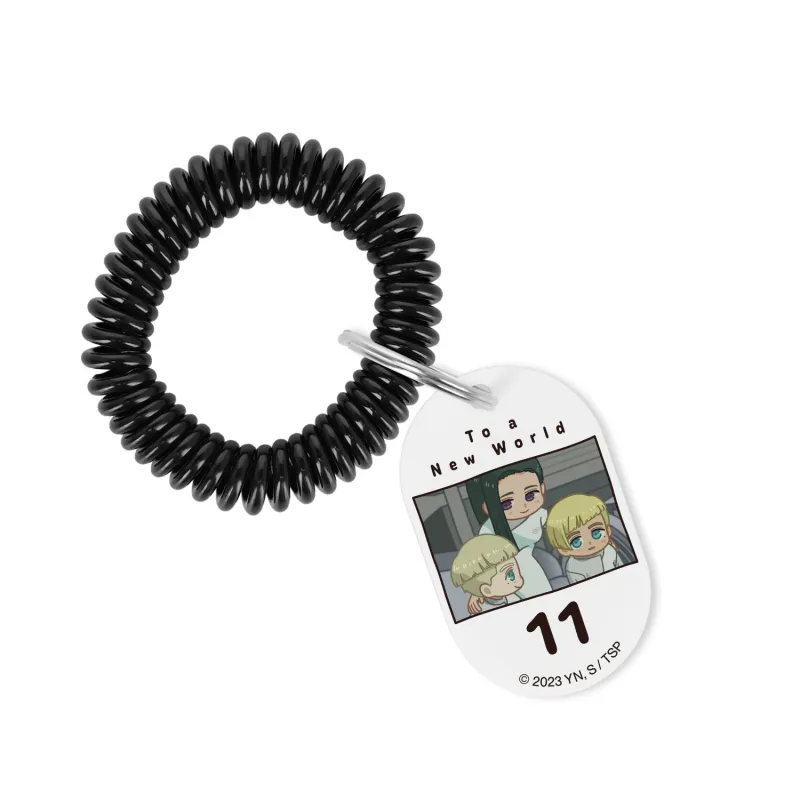 ヴァッシュ&ナイヴズ&レム ゆるコマ ロッカーキー風アクリルキーホルダー