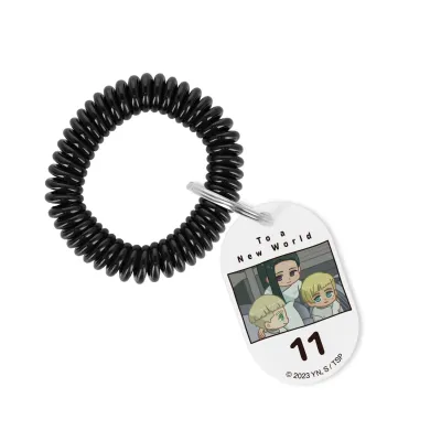 ヴァッシュ&ナイヴズ&レム ゆるコマ ロッカーキー風アクリルキーホルダー