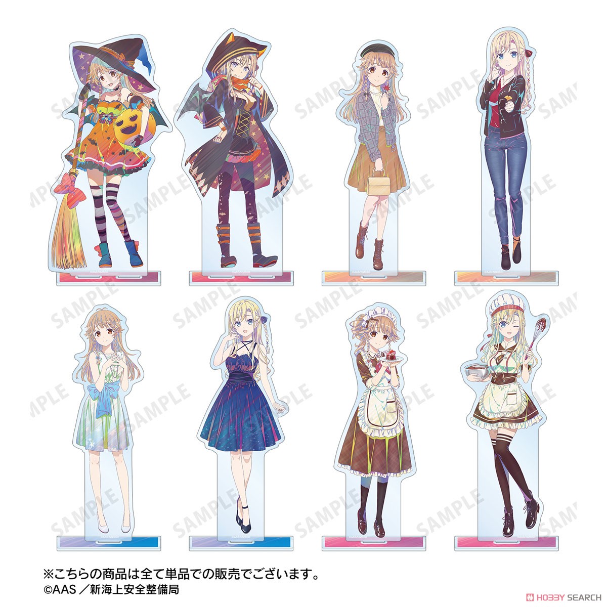 描き下ろし ヴィルヘルミーナ パーティードレスver. Ani-Art clear label 第2弾 BIGアクリルスタンド 4