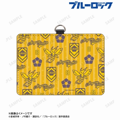 蜂楽 廻 モチーフ柄 ネックストラップ付き2ポケットパスケース 2