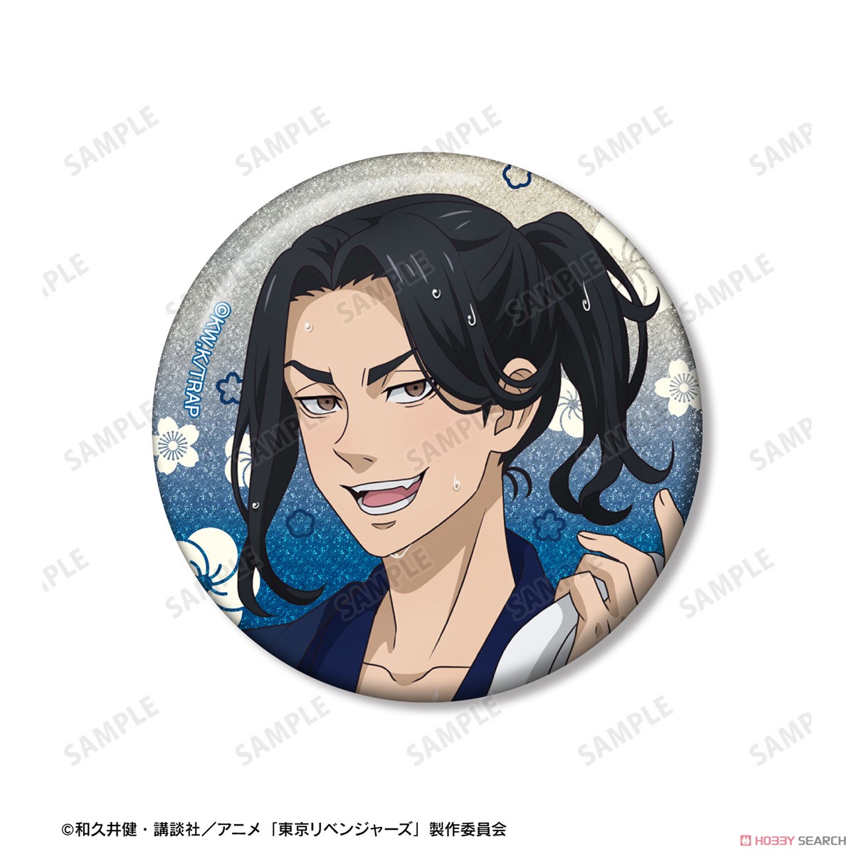 描き下ろし 場地 圭介 温泉浴衣ver. グリッター缶バッジ2個セット 3