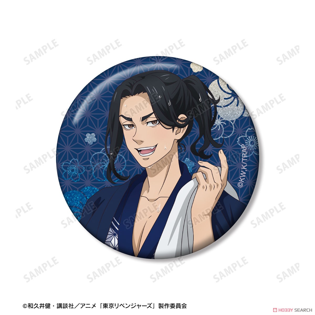 描き下ろし 場地 圭介 温泉浴衣ver. グリッター缶バッジ2個セット 4