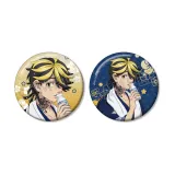 描き下ろし 羽宮 一虎 温泉浴衣ver. グリッター缶バッジ2個セット 1