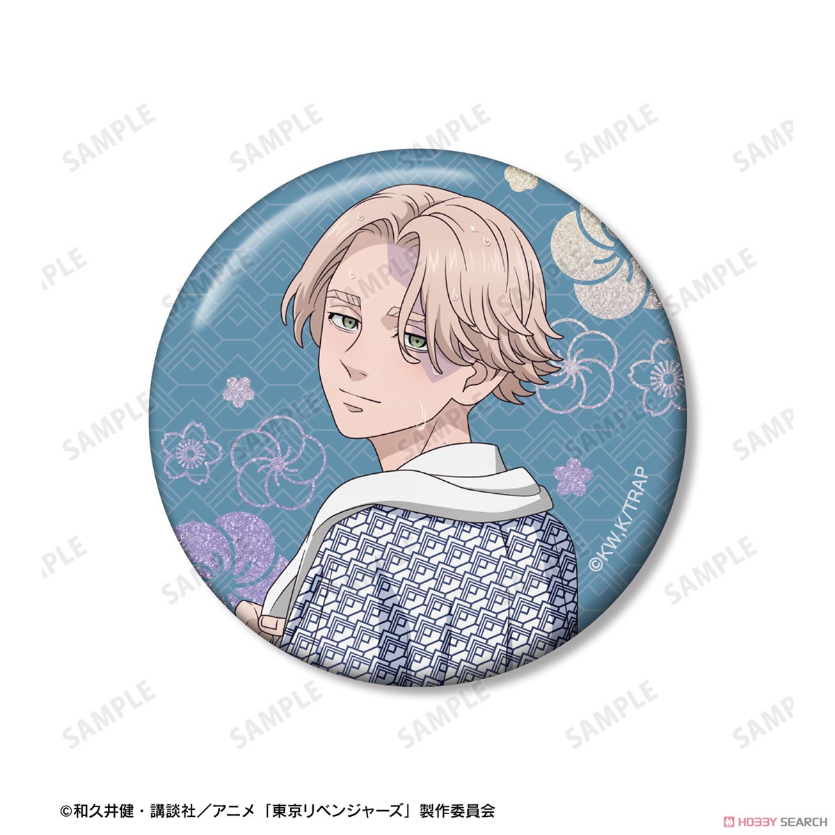 描き下ろし 乾 青宗 温泉浴衣ver. グリッター缶バッジ2個セット 4