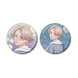 描き下ろし 乾 青宗 温泉浴衣ver. グリッター缶バッジ2個セット 1