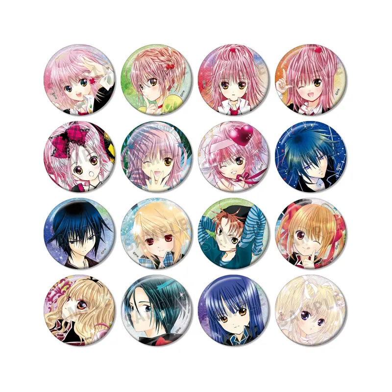 トレーディングカラーイラストグリッター缶バッジ(単位/BOX)