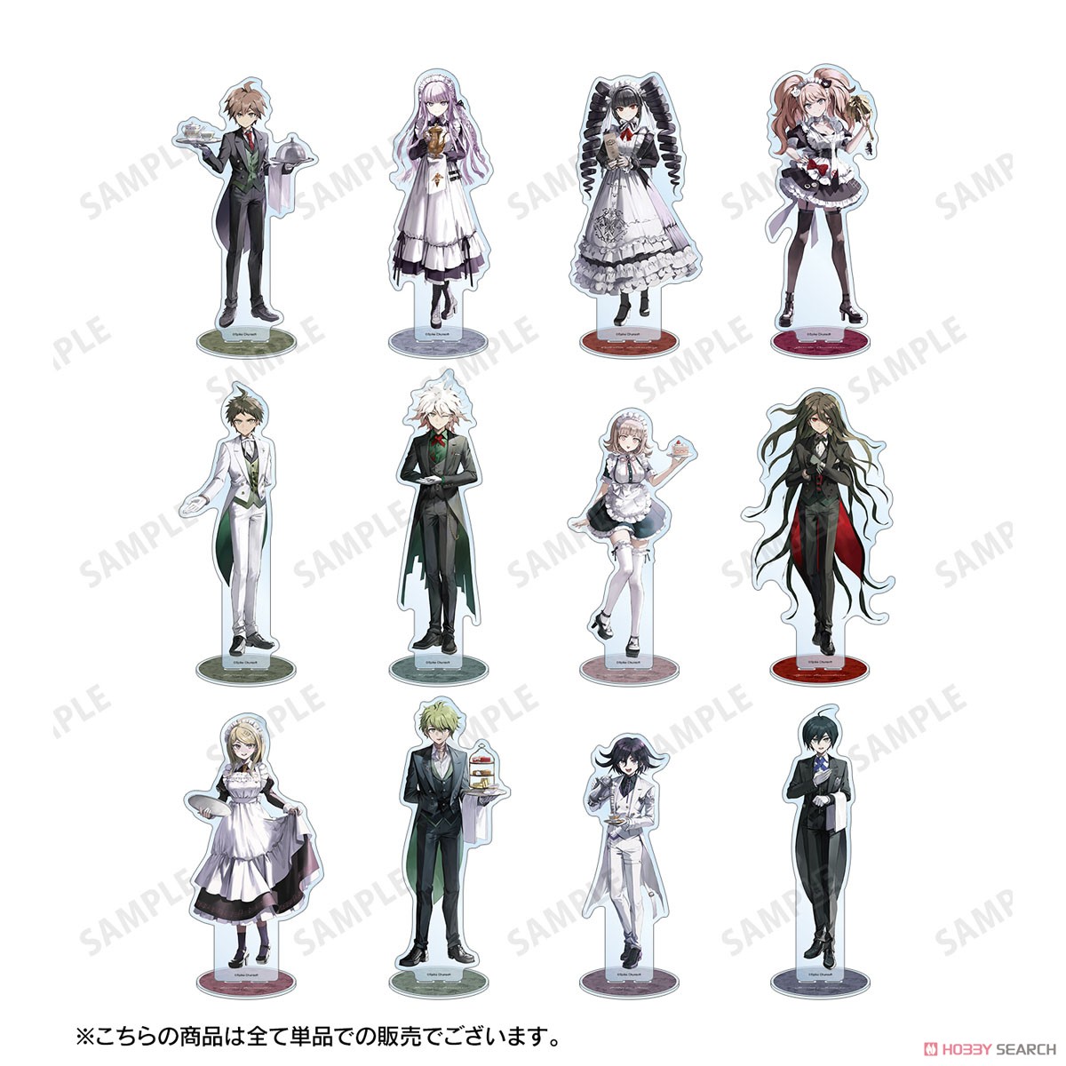 緜さんイラスト セレスティア・ルーデンベルク メイド&執事ver. 特大アクリルスタンド 5