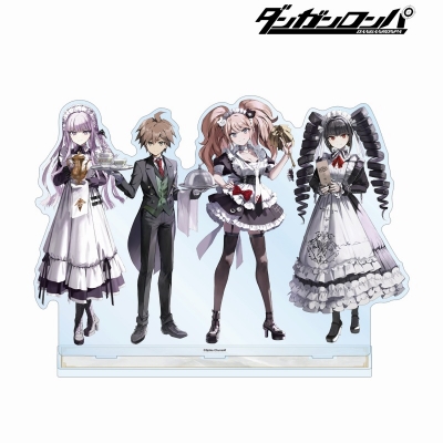 緜さんイラスト 苗木誠&霧切響子&セレスティア・ルーデンベルク&江ノ島盾子 メイド&執事ver. BIGアクリルスタンド 2