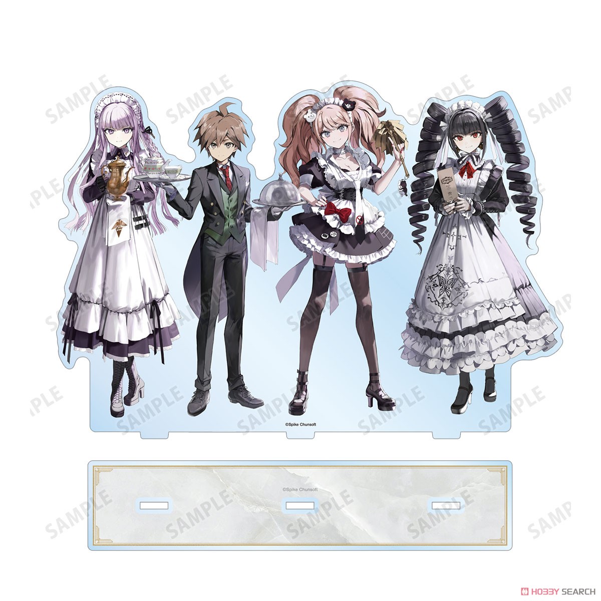緜さんイラスト 苗木誠&霧切響子&セレスティア・ルーデンベルク&江ノ島盾子 メイド&執事ver. BIGアクリルスタンド 4