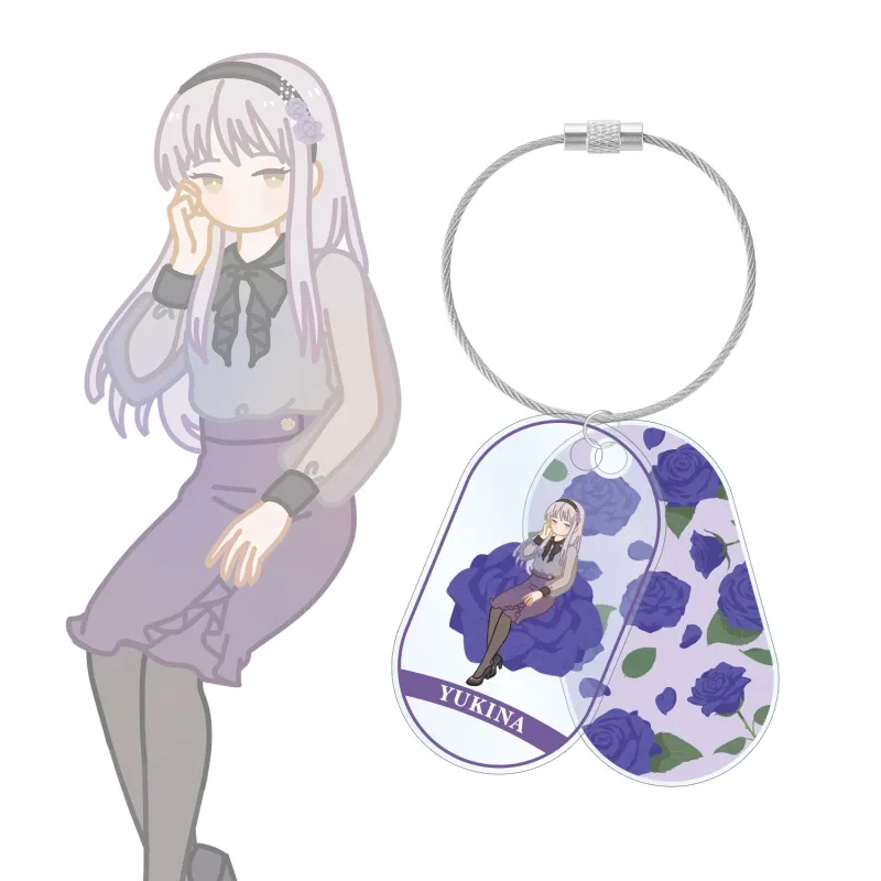 湊 友希那 Botania 2連ワイヤーアクリルキーホルダー