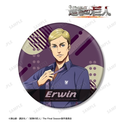 描き下ろし エルヴィン レトロ風ファッションver. BIG缶バッジ 2