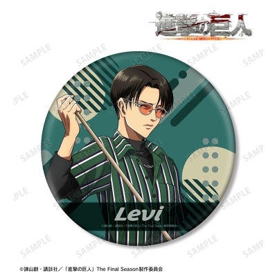 描き下ろし リヴァイ レトロ風ファッションver. BIG缶バッジ 2