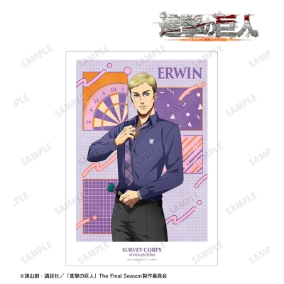 描き下ろし エルヴィン レトロ風ファッションver. A3マット加工ポスター 2