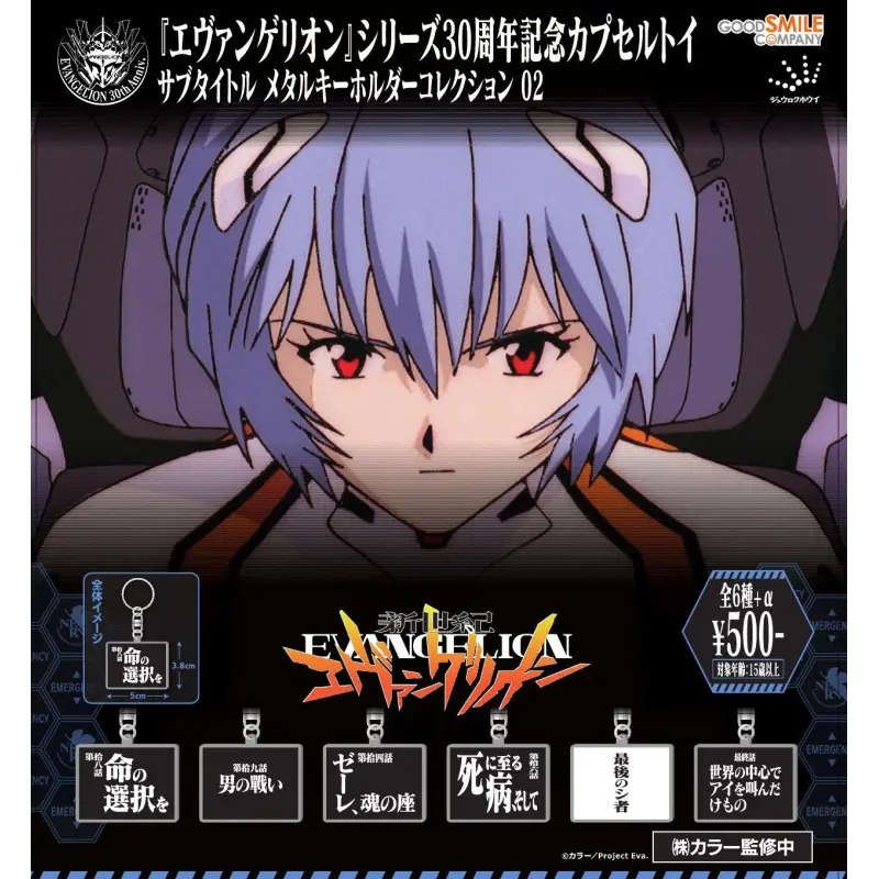 「新世紀エヴァンゲリオン」サブタイトルメタルキーホルダー02※减数可能