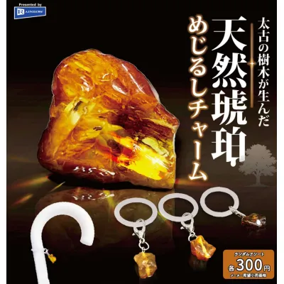 300CP 太古の樹木が生んだ 天然琥珀めじるしチャーム