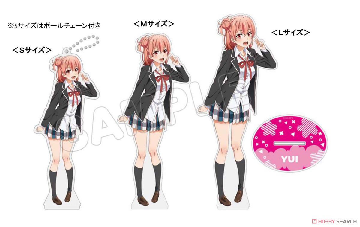 やはり俺の青春ラブコメはまちがっている。続 アクリルフィギュアL／由比ヶ浜結衣 制服Ｖｅｒ． 4