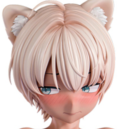 水着の褐色ケモ耳男子 ラオル 1/6スケール塗装済み完成品フィギュア 26