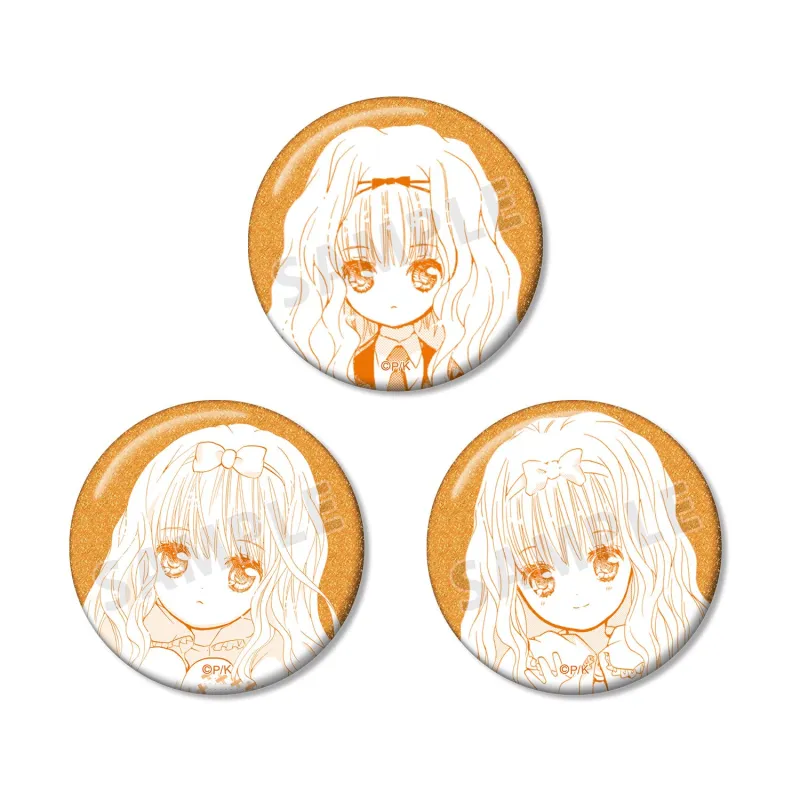 真城 りま 原作コマグリッター缶バッジ3個セット