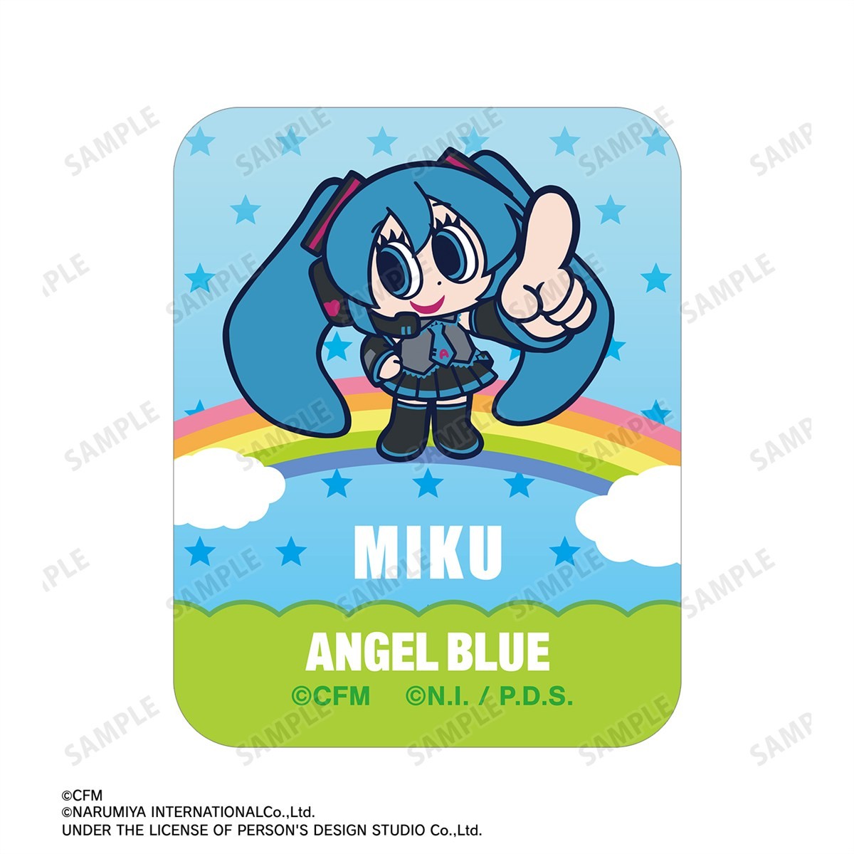 ANGEL BLUEコラボ 描き起こし 初音ミク アクリルスマホリング 4