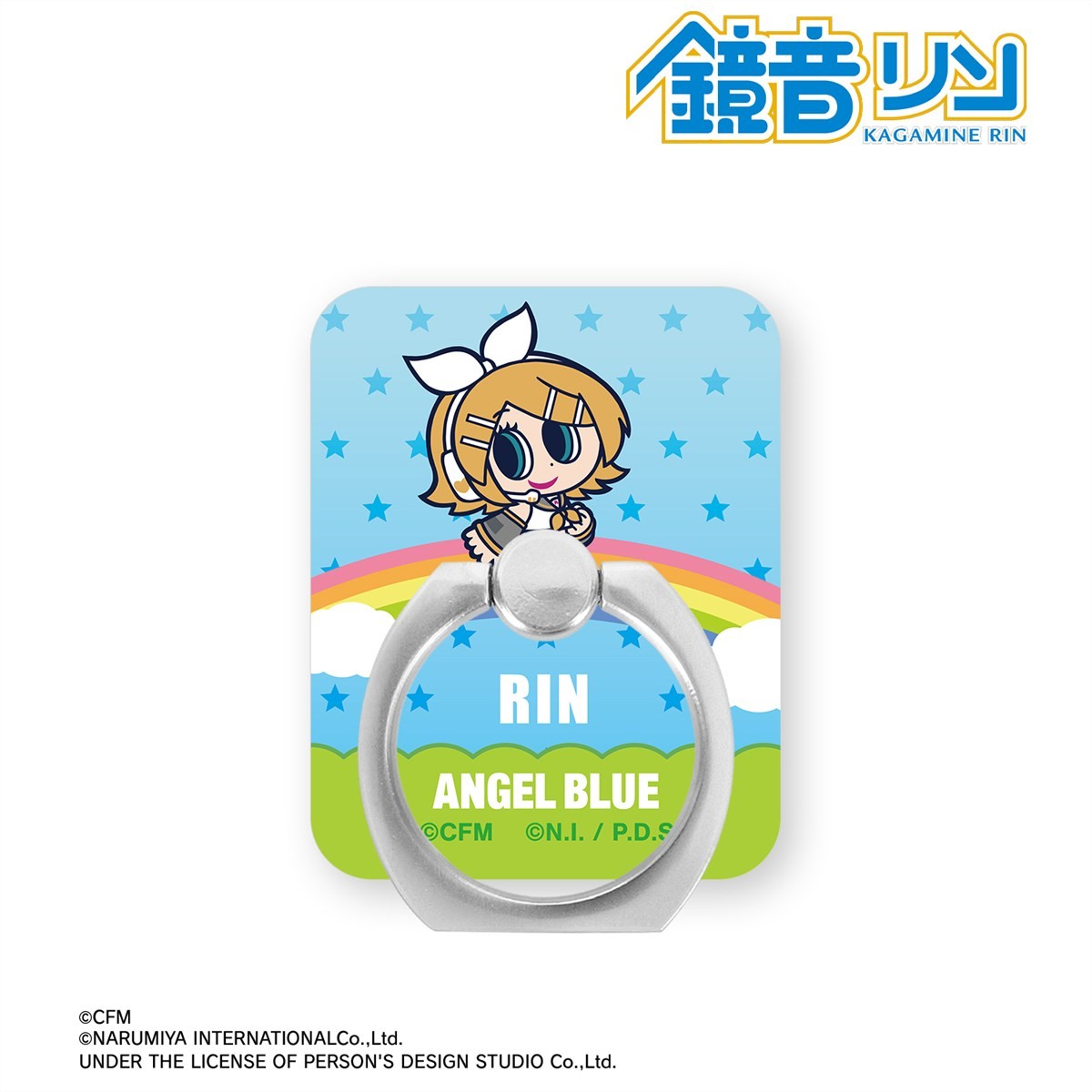 ANGEL BLUEコラボ 描き起こし 鏡音リン アクリルスマホリング 3