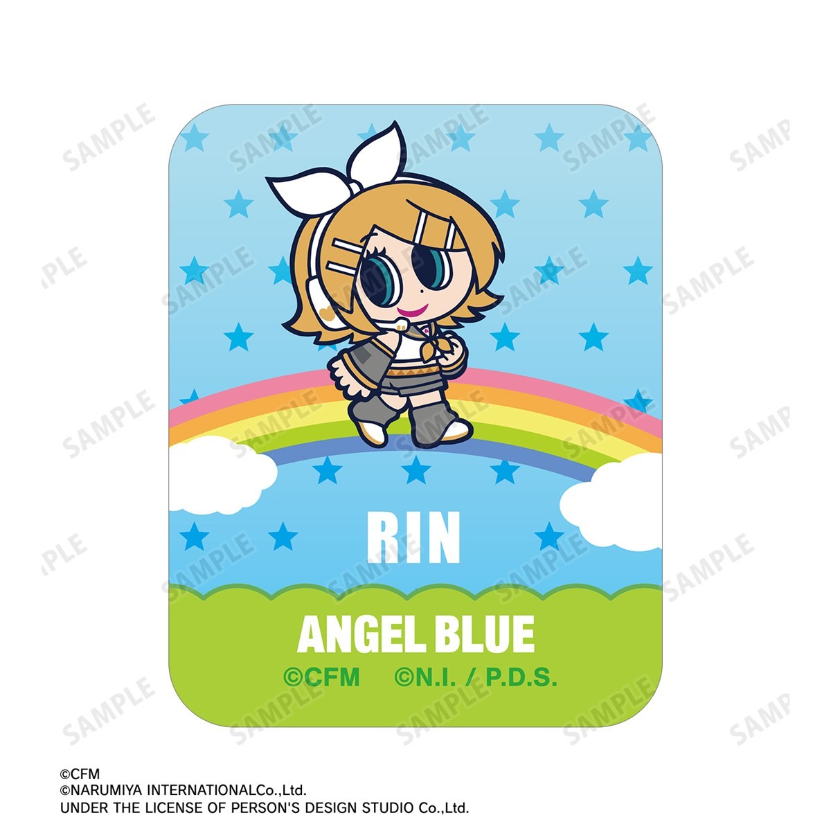 ANGEL BLUEコラボ 描き起こし 鏡音リン アクリルスマホリング 4