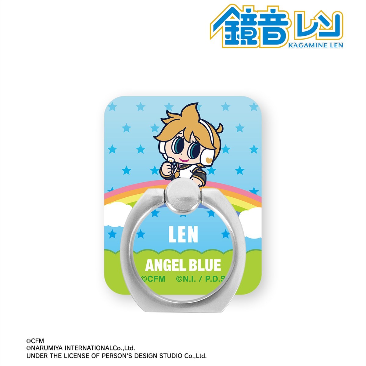 ANGEL BLUEコラボ 描き起こし 鏡音レン アクリルスマホリング 3